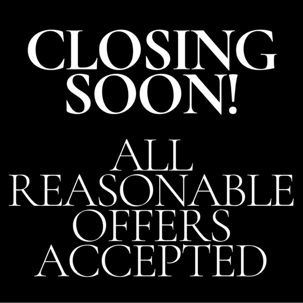 Closet closing‼️ All reasonable offers will be accepted.